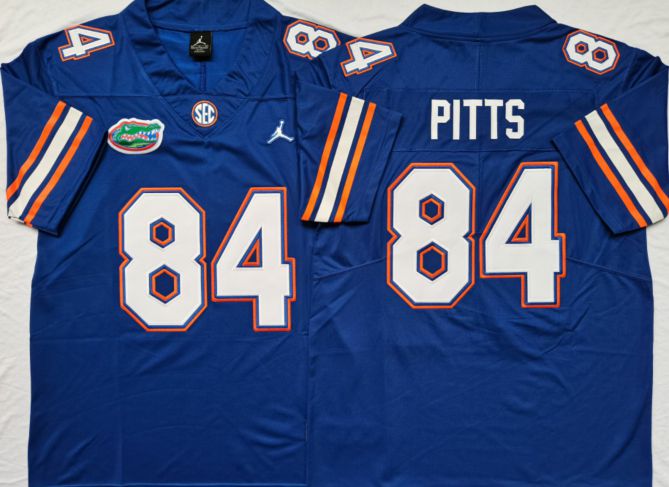 Men Florida Gators #84 Pitts Blue 2025 NCAA Jersey
